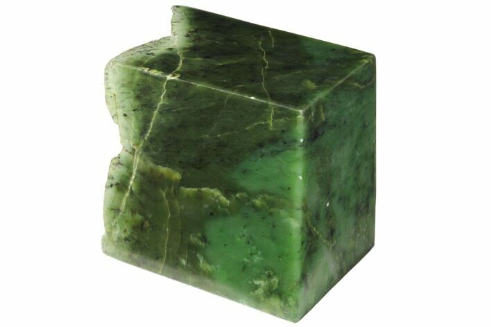 Tall, Polished Jade (Nephrite) Section - British Colombia #117631